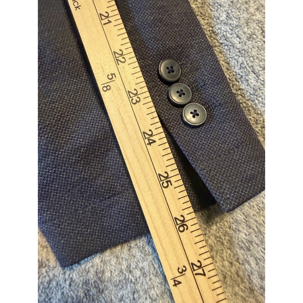 Johnston & Murphy XC4 Extreme Comfort Blazer Mens XLBlue Glen Check Sport Coat - Picture 12 of 14